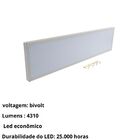 Luminária Painel Led Plafon Sobrepor Retangular 30x120cm 6500
