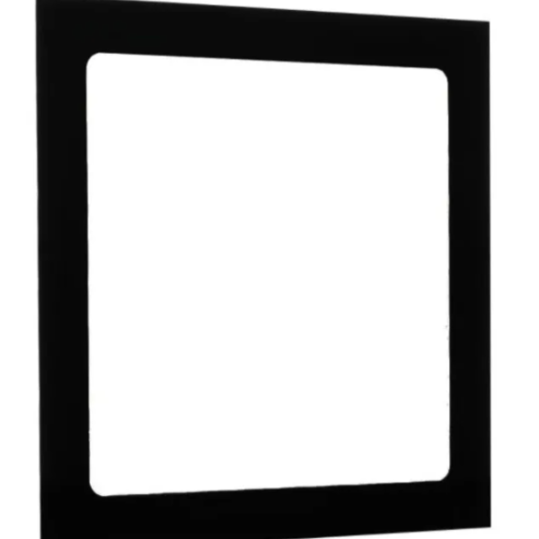 Luminaria Painel Led Preto 18w Embutir Quadrada 4000k Slim
