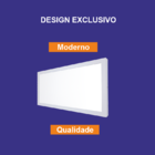 Luminária Painel Led Tipo Plafon Sobrepor 30x60 6500k