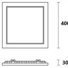 Luminária Painel Plafon Led Saveenergy De Sobrepor 36w Branco