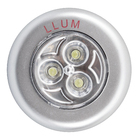 Luminária para Móveis LED 0,3W Button Prata Pilha LLUM