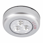 Luminária para Móveis LED 0,3W Button Prata Pilha LLUM