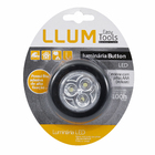 Luminária para Móveis LED 0,3W Button Preto Pilha LLUM
