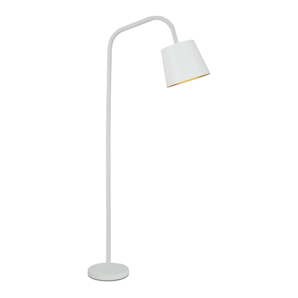 Luminária de Chão Branco e Cobre Denver 1,5m Spot Line Leroy Merlin