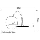 Luminária Para Quadro Alumínio Para 2 Lâmpadas Isadora Design