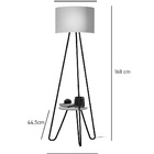 Luminária Para Quarto Com Cúpula Preto