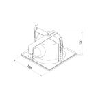 Luminária para Teto Embutido 17 cm para 1 Lâmpada E27