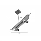 Luminária para Teto Pendente Skate Verde para 4 G9