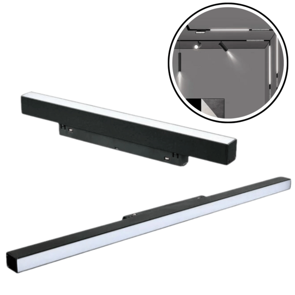 Luminaria Para Trilho Magnetico 48v 24w 4000k Linear - Gaya