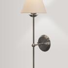 Luminária Parede Abajur Cúpula Tecido Algodão Sala Bronze G