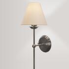 Luminária Parede Abajur Cúpula Tecido Algodão Sala Bronze P