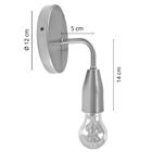 Luminária Parede Arandela Cama Vintage Retro Sala Marrom