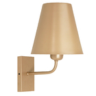 Luminária Parede Arandela Cúpula Metal Cama Quarto Champagne