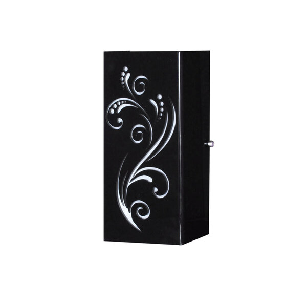 Luminária Parede Arandela Florata 1 Lamp E27 Preto - 4015/1 Pt