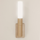 Luminária Parede Arandela Tubo 1 Difusor Quarto Champagne