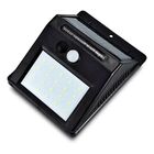 Luminaria Parede Solar 30 Leds Sensor Movimento Luz Preto