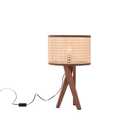 Luminaria Paris De Mesa Cúpula Em Palha Vazada