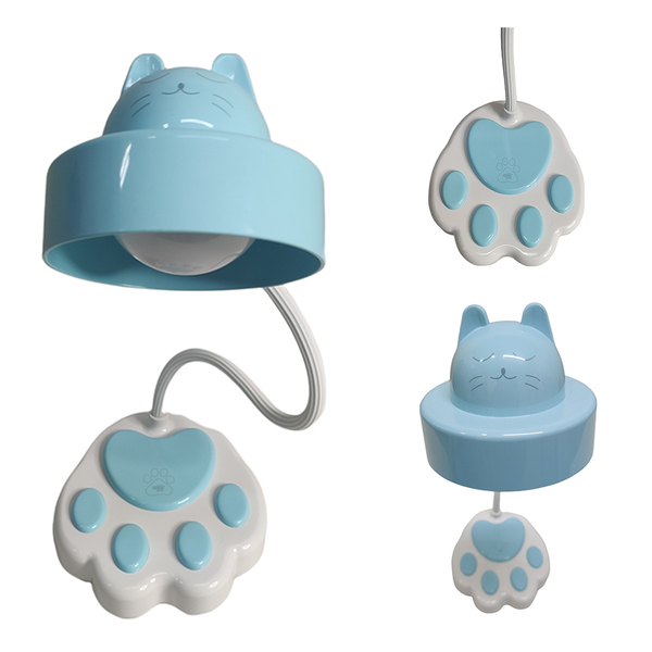 Luminaria Pata De Gato Flexivel Touch Led Mesa Trabalho Estud