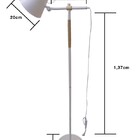 Luminária Pedestal  Articulada Lpm-104 Branca