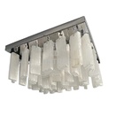 Luminária Pedras Selenitas Naturais Energia Para Sala Quarto