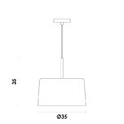 Luminária Pendente 1 Foco 40w Hm034bg Bot Bella Iluminação Pr