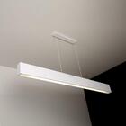 Luminária Pendente 1 Lâmp. Retangular Alumínio Branco Arky