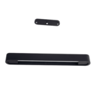 Luminária Pendente 1lâmp Retangular 68cm Madeira Preto Madelu