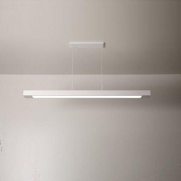 Luminária Pendente 2 Lâmp Retangular Alumínio Branco Arky Leroy Merlin