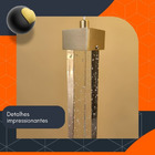 Luminária Pendente 3 em 1 Quadrada com Bolhas de Cristal Bivo