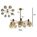 Luminaria Pendente 8 Globos Bola Lustre Molecular Jabuticaba