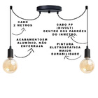 Luminária Pendente Aranha 2 Fios