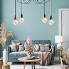 Luminária Pendente Aranha 4 Fios