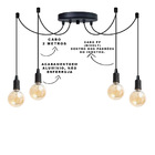 Luminária Pendente Aranha 4 Fios