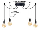 Luminária Pendente Aranha 4 Fios