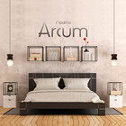 Luminária Pendente Arcum G Madeira E27 Decoração Moderno Marr