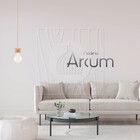 Luminária Pendente Arcum P Madeira E27 Decoração Moderno Pess