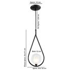 Luminária Pendente Aro Gota Branco Harmony Ambar