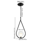 Luminária Pendente Aro Gota Harmony Cobre Magnifico