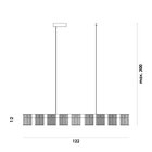 Luminária Pendente Array 1xled 24w Dourado