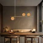 Luminária Pendente Axis Dourado 3 Globos Leitosos 15cm