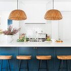 Luminária Pendente Bambu Fibra Natural 360