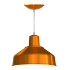 Luminaria Pendente Bedd 12" Retrô - Cobre Verniz / Branco