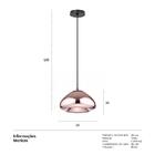 Luminária Pendente Berlim - Cobre