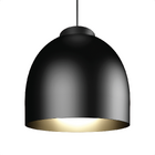 Luminária Pendente Blum Preto Dourado 1xe27 35cm