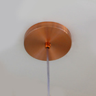 Luminária Pendente Bola 30cm Com Acabamento Cobre E Cabo Tran