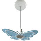Luminária Pendente Borboleta Azul Infantil Quarto Menina
