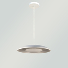 Luminária Pendente Branco Fosco Sala Mesa Luxo 38x200cm 3xg9