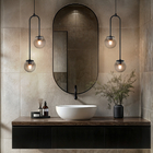 Luminária Pendente Canne Light  Preto 2 Globos Fumê 10cm