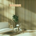 Luminária Pendente Centauro Modelo Ripado - Mdf Cru