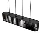 Luminária Pendente Centauro Modelo Ripado - Preta